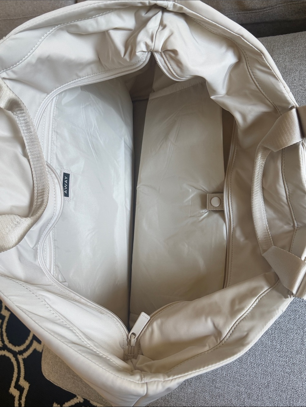 Away Large Featherlight Tote in Salt White - Picture 3 of 4